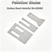 Lames de pelletiseur WL en alliages d'acier HRC 58-62, haute efficacité, pour extrudeuse, lame rotative pour machine de découpe de granulés plastiques