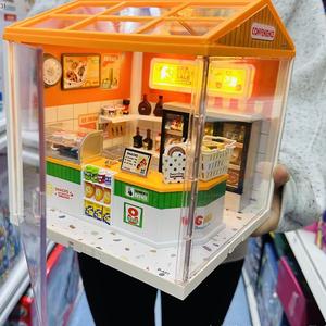 Minimarket giocattoli di simulazione educativa assemblaggio di <span class=keywords><strong>negozi</strong></span> di città modello di illuminazione giocattoli per bambini blocco di costruzione - Product Image 3