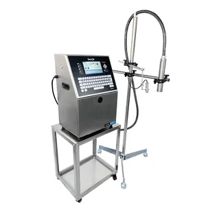 Automatischer Tintenstrahldrucker industrieller Tintenstrahldrucker Touchscreen Chargekod Datum Druckmaschine für Flasche Rohrkabel