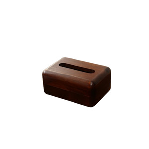 Solid Wood Tissue Box Wooden Grain Desktop Napkin Holder For Living <b>Room</b> Car Bathroom Home Use - Product Image 5