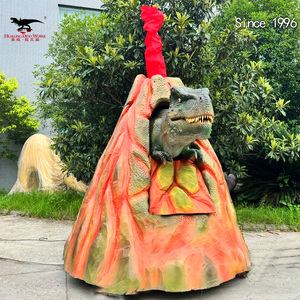 Modello di Dinosauro <span class=keywords><strong>T</strong></span>-<span class=keywords><strong>Rex</strong></span> Animatronico con Mezzo Corpo e Testa, Effetto Vulcano - Product Image 5