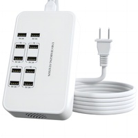 Bloc de chargeur multiple 90W 18A 10 ports, station de charge USB pour iPhone, smartphone Android, tablette, montre connectée, AirPods, Samsung