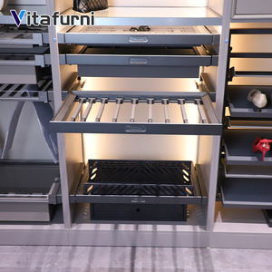 Vitafurni Vente Chaude Organisateur de Vêtements Doux en Aluminium <span class=keywords><strong>Porte</strong></span>-Pantalons <span class=keywords><strong>Coulissant</strong></span> Supports de Rangement pour Accessoires de Garde-Robe pour Pantalons - Product Image 3
