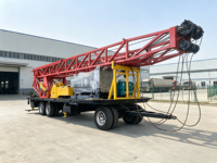 Plateforme de forage de puits d'eau sur remorque avec table rotative ZXT-1000, profondeur maximale 1000m, portable et durable