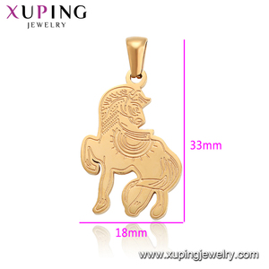 XUPING ジュエリー ファッション 馬 ステンレス製 中国の干支ペンダント メンズ 子供用ネックレス DIY - Product Image 2