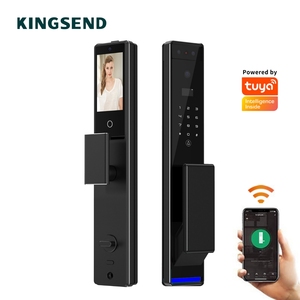 กุญแจดิจิตอล Kingsend รุ่นยอดนิยมปี 2026 สำหรับประตูไม้/เหล็ก ระบบจดจำใบหน้าอัจฉริยะ ปลดล็อคด้วยลายนิ้วมือ ควบคุมผ่านแอป Tuya บนคลาวด์ - Product Image 1