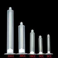Seringue cylindrique industrielle 5cc, 10cc, 30cc, 50cc pour résine époxy, cartouche monodose, distributeur manuel de produits chimiques, seringue à aiguille pour colle