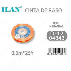 Nastro in Raso Iln 0,6m 25y Arancione D12 Naranjas - Product Image 3
