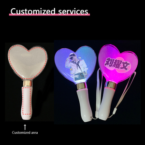 Tongkat lampu LED menyala bentuk hati pesta Rave tongkat sihir kedip tongkat lampu lampu perlengkapan Halloween konser ulang tahun pernikahan - Product Image 5