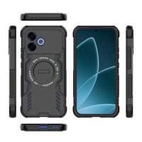Coque de téléphone magnétique antichoc personnalisée avec logo, charge sans fil, dissipation de chaleur, coque arrière pour OPPO A6S Pro