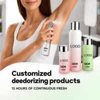 Déodorant Liquide Anti-transpirant Herbal Personnalisé Sans Aluminium Unisexe Élimination des Odeurs Sous les Bras Marque Privée OEM Longue Durée