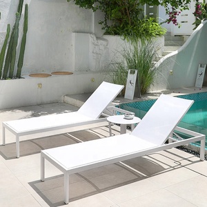 Set di Mobili da Giardino con Sdraio Regolabile in Rete, Lettini Prendisole per Patio e Bordo Piscina - Product Image 2