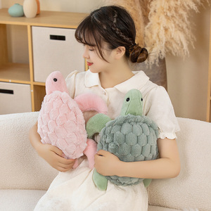 Mignonne petite peluche <span class=keywords><strong>tortue</strong></span> <span class=keywords><strong>verte</strong></span> et rose, jouet en peluche <span class=keywords><strong>tortue</strong></span> de mer, animal en peluche <span class=keywords><strong>tortue</strong></span> <span class=keywords><strong>verte</strong></span>, coussin décoratif, cadeau pour fille et garçon - Product Image 4