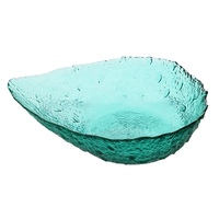Vaisselle en verre transparent écologique et durable de style bohème pour mariage, ensemble de bols de service de haute qualité pour salades et fruits, vente en gros