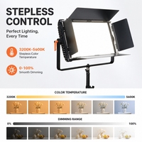 Professionelle Studio-Qualität JIXIO 200W Aluminiumlegierung Beleuchtungseinheit 1152 Chips CRI97 Einstellbare Farbtemperatur 3200K-5600K DMX