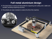 LASER TREE K1 MINI Graveur Laser à Diode CNC Portable 5W 3030, Machine de Gravure Laser CNC pour Acier Inoxydable
