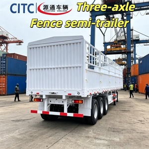 Promotion : Semi-remorque à ridelles 3 essieux pour le <span class=keywords><strong>transport</strong></span> logistique en Afrique, protection sécurisée des marchandises à grand volume - Product Image 1