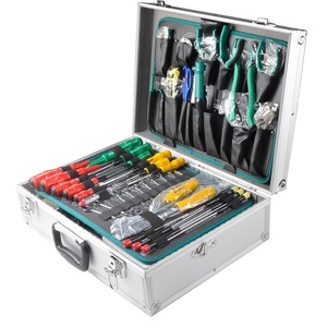 Ensemble d'outils électroniques et électriques Progen de 68 pièces avec embouts pour la réparation des télécommunications - Product Image 2