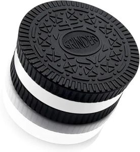 Kunststoff Kräuter mühle Großhandel 55mm Keksform Biologisch abbaubare Kräuter mühle <span class=keywords><strong>2</strong></span> Teile Handbuch Gewürzmühle - Product Image 1