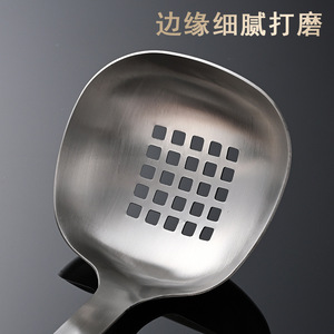 Stainless Steel Soup Ladle Set 201 Stainless Steel Long Handle Deepened Widened Thickened Korean Style Cooking Tool - Product Image 5