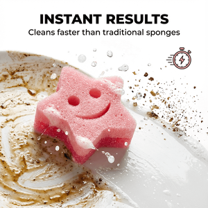 Esponja de limpieza porosa de espuma termosensible al por mayor, material de espuma reactiva al calor para uso en la limpieza de la cocina. - Product Image 6