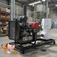 Machine à granulés d'aliments pour animaux à matrice plate, électrique et diesel, pour volailles, animaux et poissons, petit moulin à granulés pour animaux d'élevage