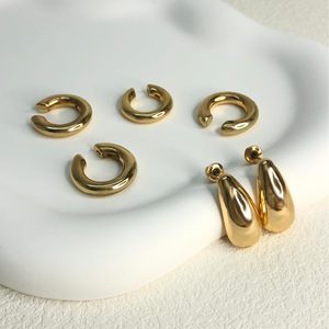 Boucles d'<span class=keywords><strong>oreilles</strong></span> minimalistes empilables sans perçage pour cartilage, cadeau simple pour elle, ensemble de manchettes d'oreille pour tous <span class=keywords><strong>les</strong></span> jours - Product Image 3