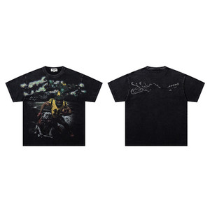 Streetwear Graphic T-Shirt Men Lion Roaring Sport Style Casual 100% Cotton Digital Printing Breathable Tee - Product Image 3
