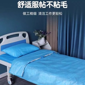 Disposable bed sheets, pillowcases, and <b>blankets</b> for travel, hospital beds, beauty salons, hotels, and home use three-piece - Product Image 3