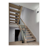 Plaques d'escalier double face en acier inoxydable brossé, pour installation de marches flottantes, supports cachés pour escaliers