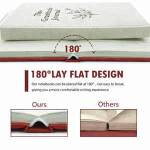 Personalized A5 Hardcover Linen Cloth Fabric Custom Gratitude <strong>Lined</strong> Journal <strong>Notebook</strong> Wholesale - Product Image 2