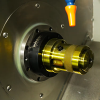 Petit tour à lit incliné certifié CE avec bloc porte-outil Mandrin hydraulique à 3 cames Tour de fraisage CNC Machine