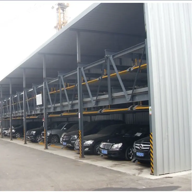 Shopping Mall Automatic Parking 2-6 Levels Lifting Sliding Puzzle Car Parking System