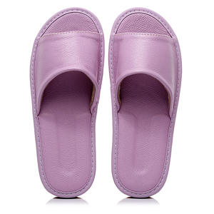 Pantoufles d'intérieur antidérapantes en <span class=keywords><strong>cuir</strong></span> de vachette épaissi pour femme, grandes tailles, pour l'été - Product Image 3