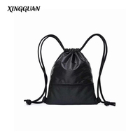 Sac à dos de sport en polyester de haute qualité OEM avec cordon de serrage, sac de gym imperméable, logo personnalisé, sacs à dos promotionnels pour le fitness