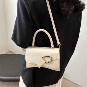 Bolso Bandolera Pequeño Cuadrado de PU con Cierre, Color Sólido, Estilo Casual, Moda Coreana Occidental para Mujer, Otoño Invierno, Marca Maxfree - Product Image 5