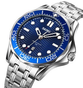 Skmei – <span class=keywords><strong>montre</strong></span>-<span class=keywords><strong>bracelet</strong></span> étanche en acier inoxydable pour hommes, <span class=keywords><strong>bracelet</strong></span> métallique, <span class=keywords><strong>plongée</strong></span> à Quartz, 9276 - Product Image 4