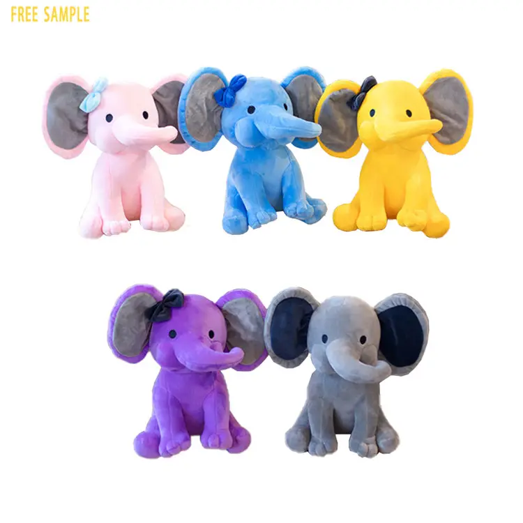 CE ASNZS report 25cm Bedtime Elephant Plush Toys Soft Stuffed Kids toys Comfort Stuffed baby toys