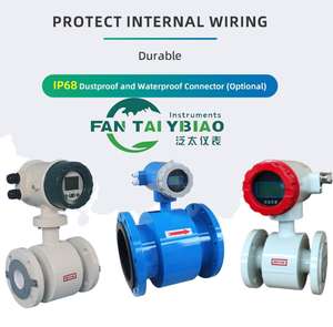 Meteran pengukur aliran elektromagnetik keandalan tinggi 0.2% / 0.5% instrumen pengukur penjualan laris meteran aliran - Product Image 4