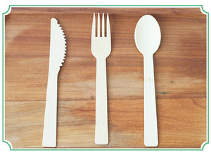 Cubiertos Desechables Ecológicos de 170 mm, Cuchara, Tenedor y <span class=keywords><strong>Cuchillo</strong></span> de Viaje, Logotipo Personalizado, Biodegradables, Juego de Cubiertos con Empaque de Bambú Kraft para Fiestas - Product Image 6