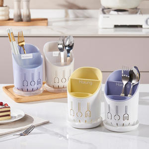 Support multifonctionnel pour baguettes Haiung avec égouttoir pour rangement d'ustensiles, idéal pour comptoir de cuisine - Product Image 5