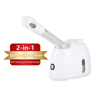 เครื่องอบไอน้ำหน้าไฟฟ้าแบบพกพา สำหรับใช้ในบ้านและนอกบ้าน - ซาวน่าร้อน/เย็น เทคโนโลยีไอออนนาโน ช่วยเพิ่มความชุ่มชื้น ทำความสะอาดล้ำลึก - Product Image 2