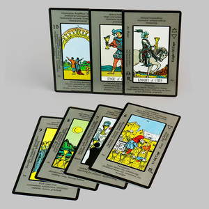 ผู้ผลิตชุดไพ่ทาโรต์ขาวดำแบบกำหนดเอง |   บริการออกแบบธีมสีเทาแบบพกพา ทนทาน รับผลิตตามสั่ง (OEM/ODM) สำหรับขายส่ง - Product Image 4