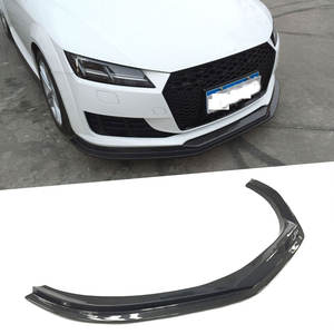 Becquet de lèvre de pare-chocs avant en fibre de carbone/FRP pour Audi TT TTS <span class=keywords><strong>TTRS</strong></span> 2013-2016 BT Style Head Chin Guard Molding Bumper Decoration - Product Image 6