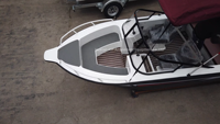 Bateaux de pêche à la ligne à console centrale mini-jet Zodiac électriques chinois, petits et économiques, avec moteur hors-bord 4 temps