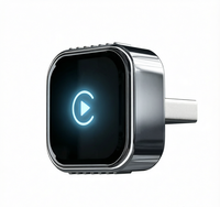 Adaptador Inalámbrico CarPlay, Actualizado 2025, Tamaño Mini 2 en 1, CarPlay y Android Auto, Convierte de Cableado a Inalámbrico con USB y USB-C/Tipo C