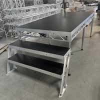 Plateforme de scène LiteDeck Megadecks en aluminium robuste à hauteur réglable avec certification TUV KKMARK pour les tournées de concerts