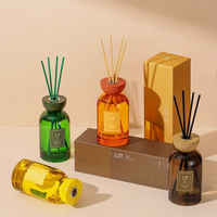 Diffuseur à bâtonnets en verre 350 ml grande capacité pour huiles essentielles, DIY, décoration maison, chambre, salle de bain, parfum d'ambiance, vente en gros