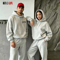 Ensemble de survêtement homme oversize vierge avec pantalon de jogging et sweat à capuche, deux pièces, streetwear décontracté, logo personnalisé, fournisseur de premier plan