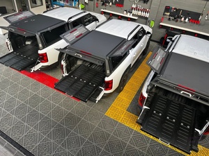 Toldo Retráctil Abatible <span class=keywords><strong>para</strong></span> Camioneta 4x4, Techo Rígido Impermeable de Aleación de Aluminio <span class=keywords><strong>para</strong></span> <span class=keywords><strong>Silverado</strong></span>, Ford Ranger, F-150 - Product Image 4